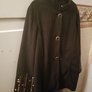 Vintage Bob Mackie fleece coat
